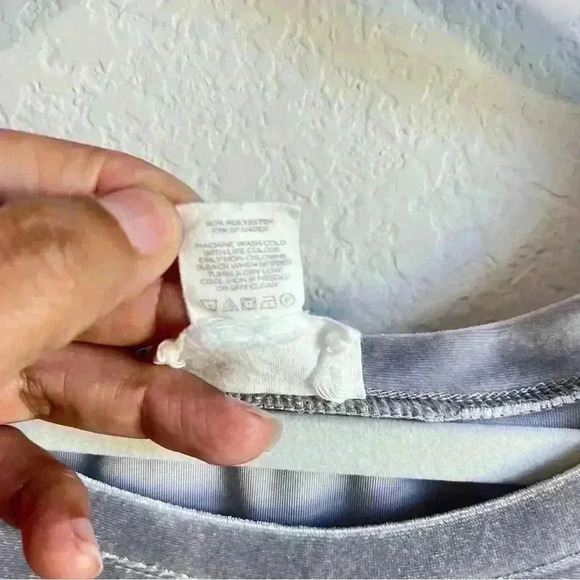 LOFT Lounge Women’s Gray‎ Velvet Pullover Top Size L - Picture 8 of 8